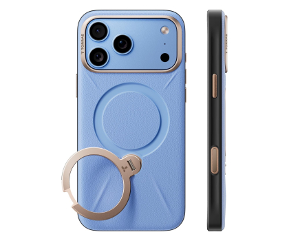 Etui do telefonów TORRAS Ostand Q3 VegSkin do iPhone 18 Pro / 17 Pro MagSafe (blue)